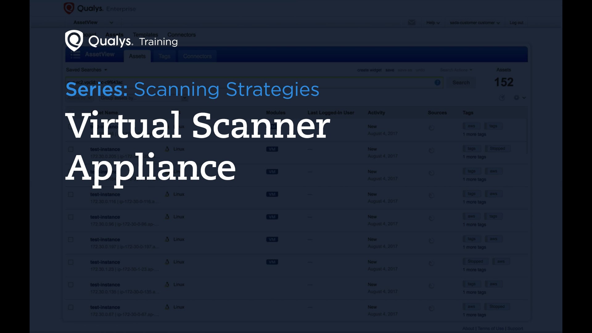 Video Library Scanning Strategies Qualys, Inc.