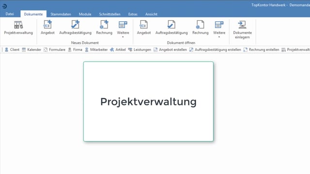 Projektverwaltung