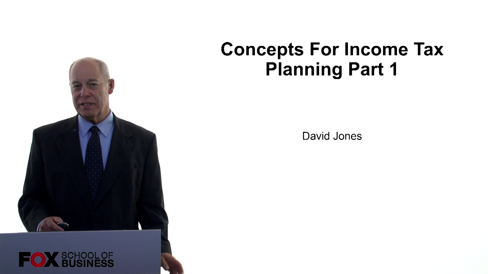 Concepts for Income Tax Planning Part 1