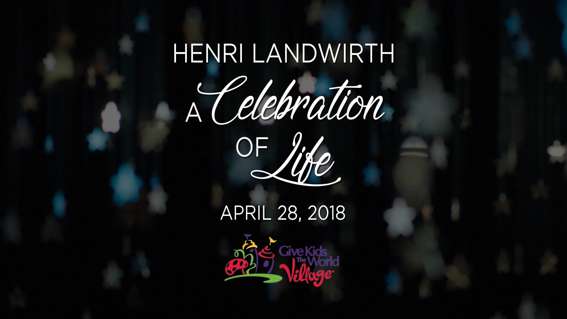 Documentary - Henri Landwirth: A Celebration of Life