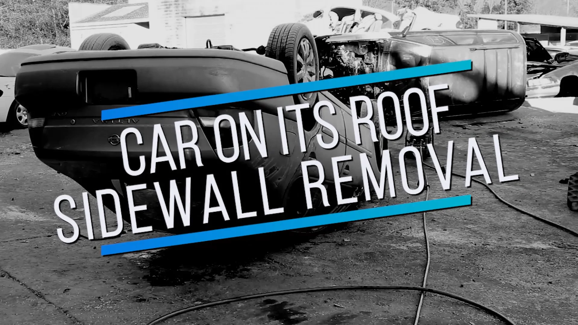 Auto Extrication Car on its roof Sidewall Removal on Vimeo