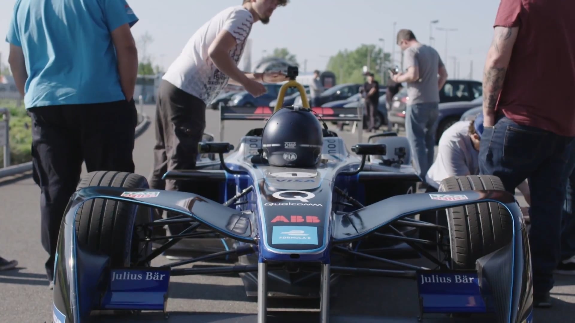 The making of the Formula E video at the voestalpine works