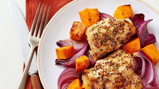Roast Chicken & Sweet Potatoes