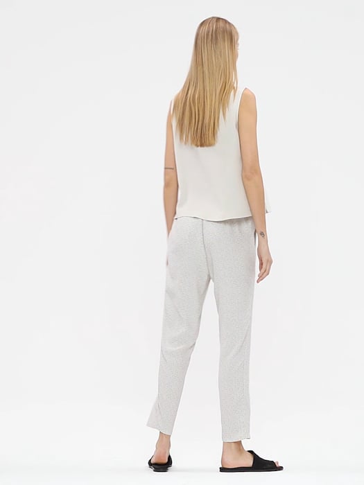 Tencel Viscose Morse Code Slouchy Pant | EILEEN FISHER