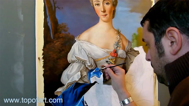 Nattier | Portrait of a Lady | Painting Reproduction Video | TOPofART