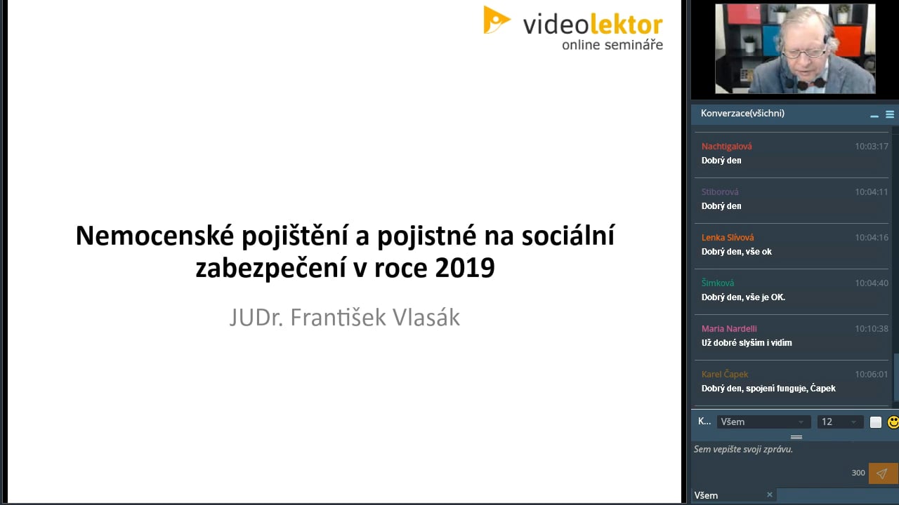 Nemocenské pojištění a pojistné na sociálním zabezpečení 2019