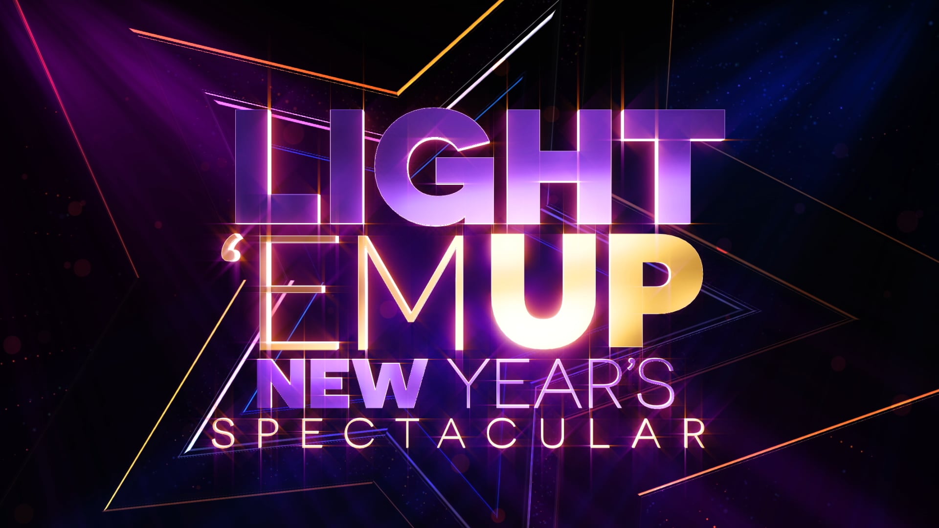 Light 'Em Up - New Years Spectacular Logo Loop