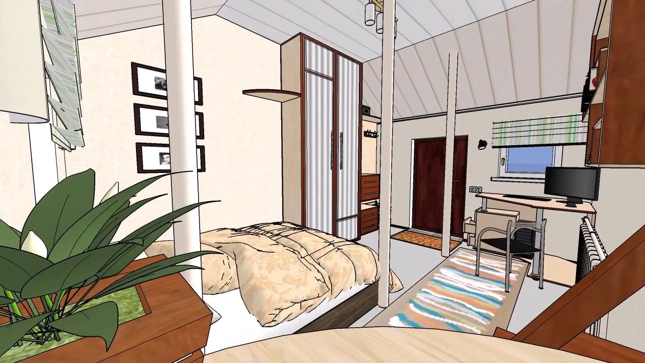 Sketchup как нарисовать комнату