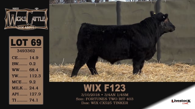 Lot #69 - WIX F123