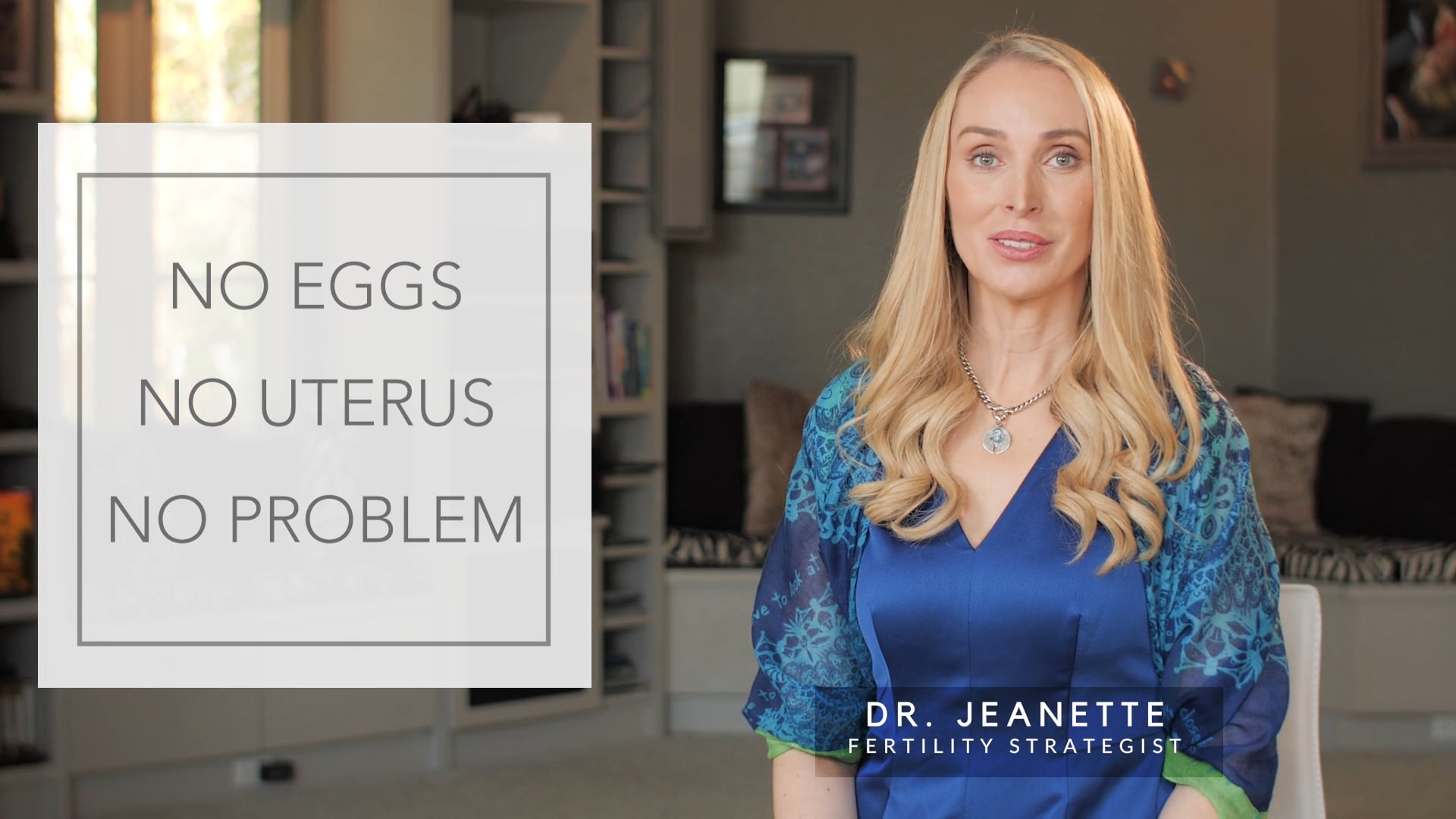 JEANETTE DENKER - No eggs - no uterus no - problem