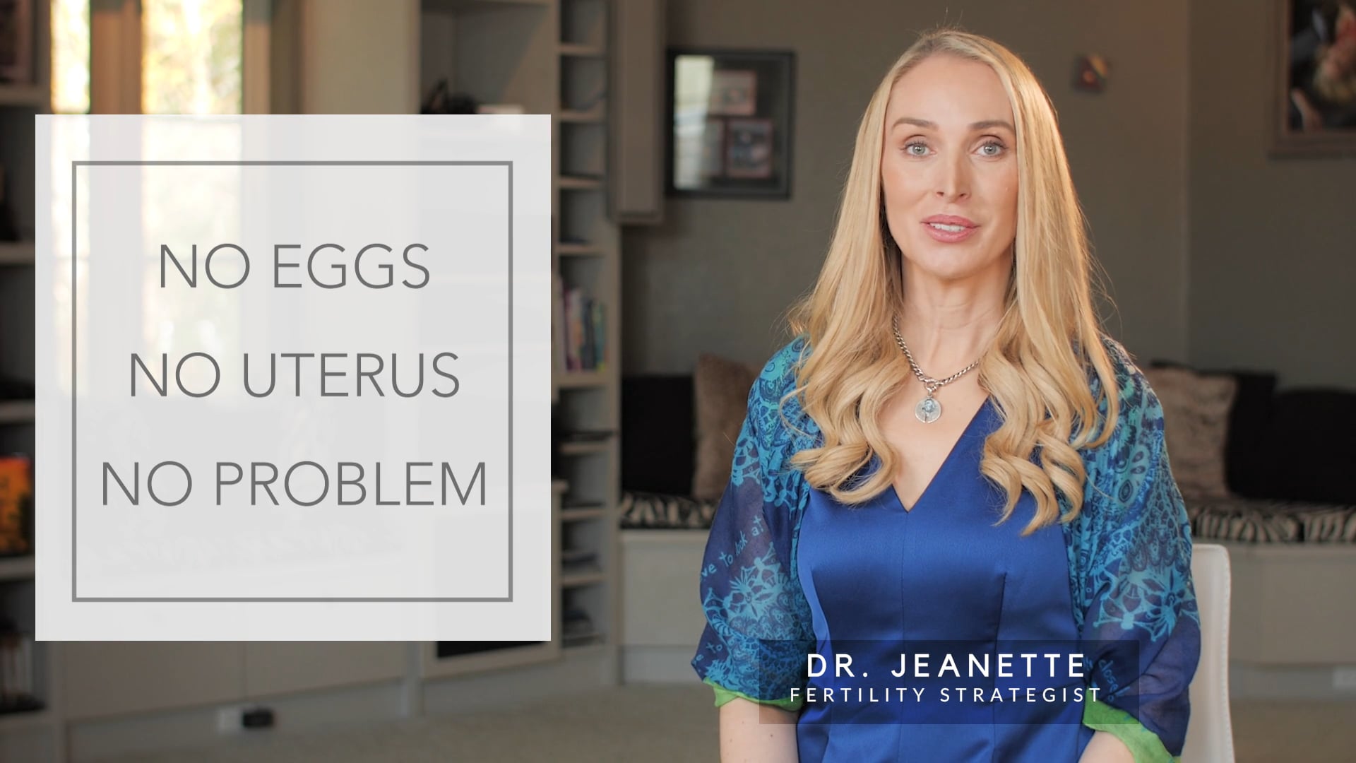 JEANETTE DENKER - No eggs - no uterus no - problem