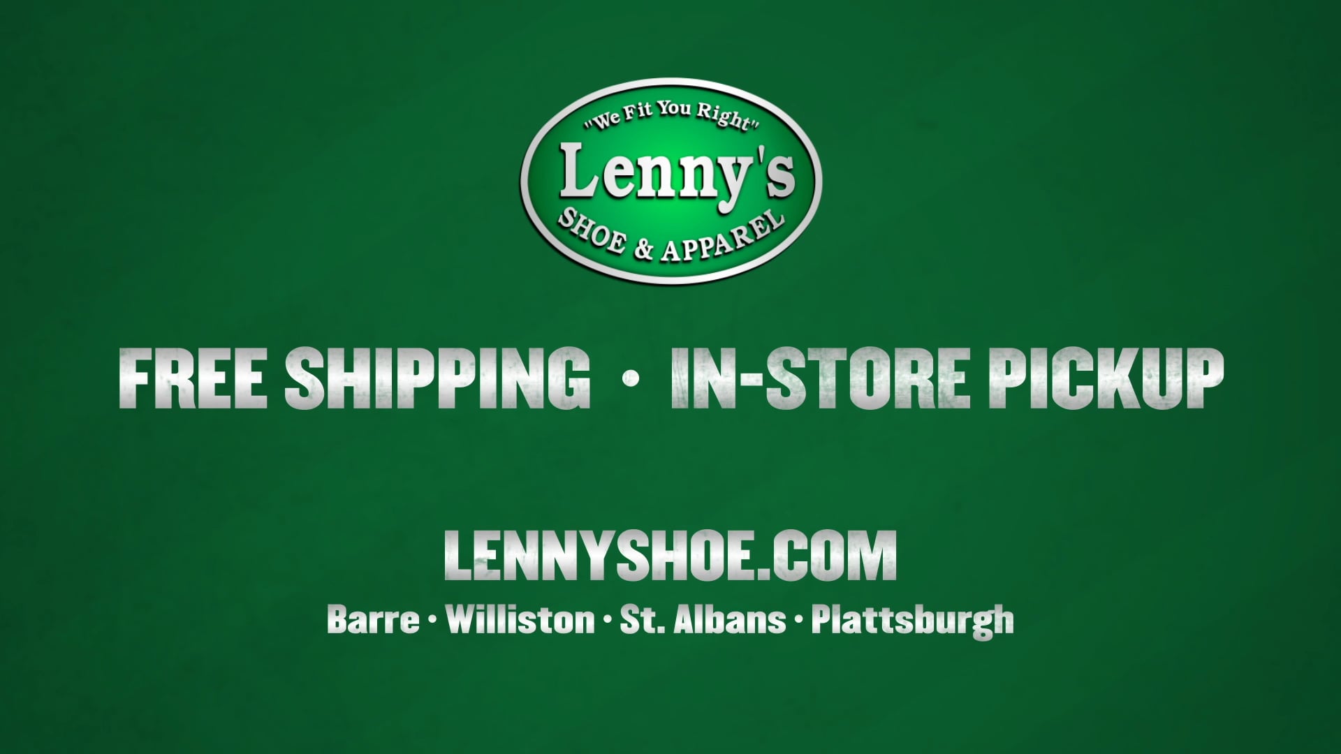 Lenny's Shoe and Apparel 2018 site Promo 30 TV on Vimeo