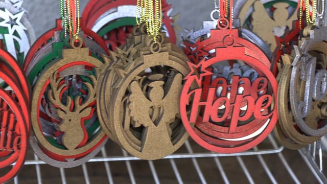 Maker Video: Supawood Pendant Crafts, Decorative Laser Art Cut on TruCUT Laser Cutting Machine then Spray Painted