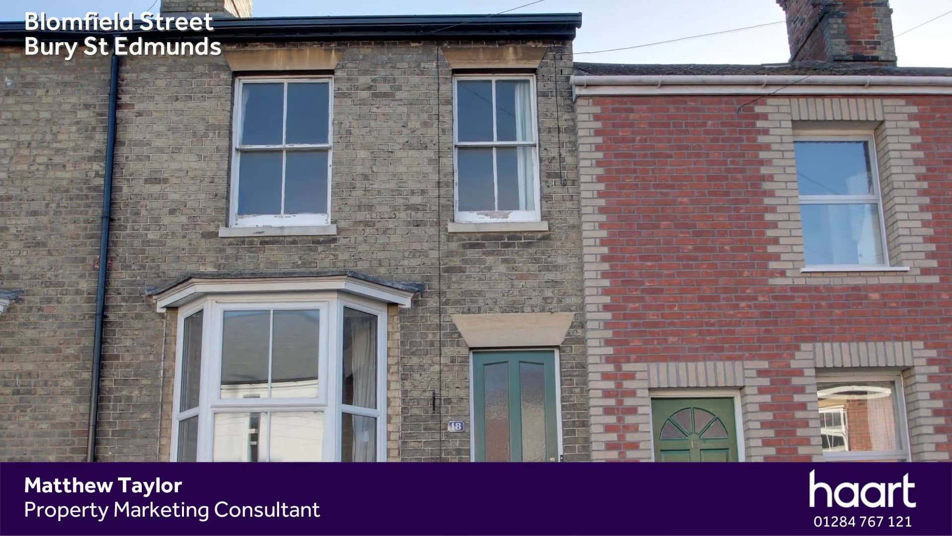Bury St Edmunds, 2 Bed Mid Terraced House in Blomfield Street, Bury St