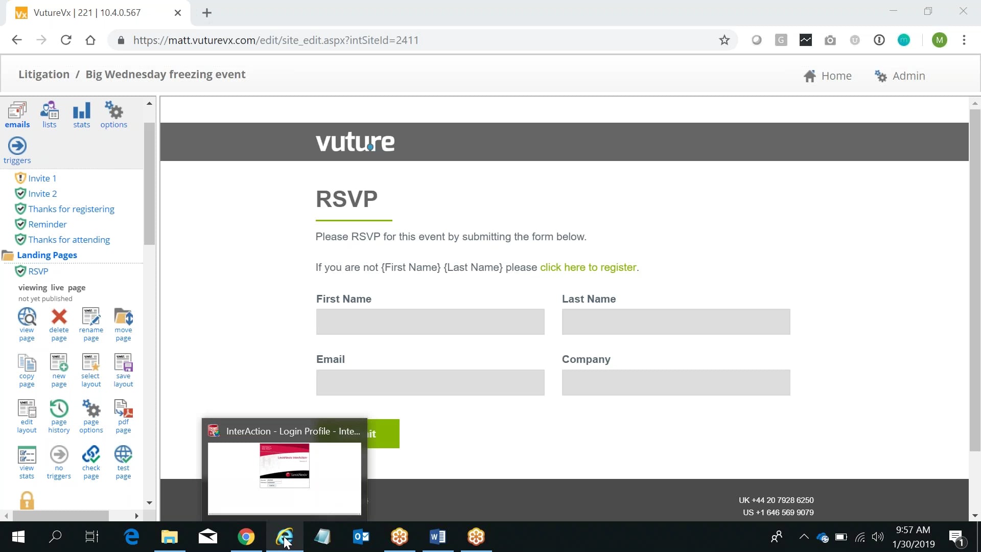 4 - Edit form on Vimeo