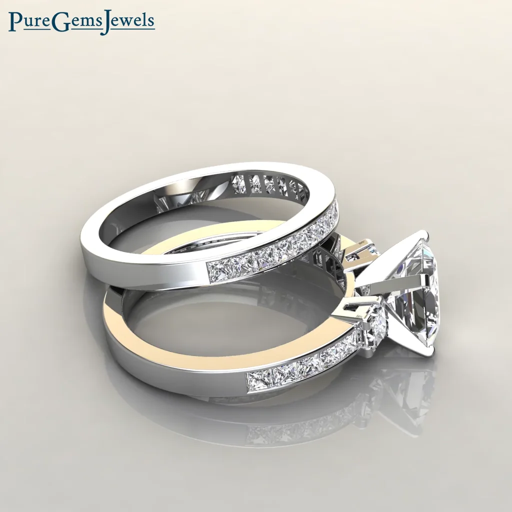 Twist Cushion Cut Engagement Ring - PureGemsJewels