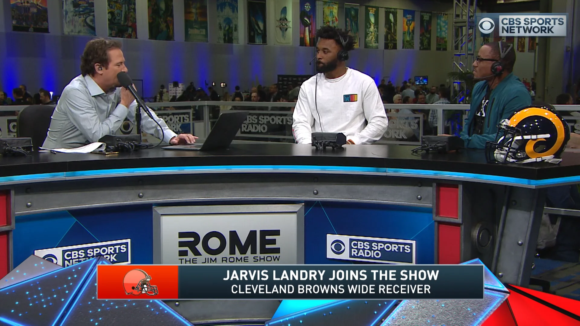 Jarvis Landry surprised CF Foundation Ambassador Nick Kelly with a special gift