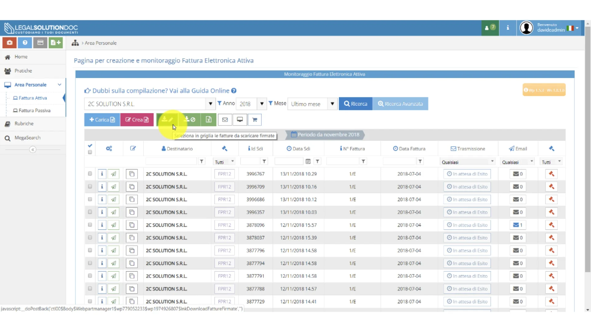 LegalSolutionDOC tutorial per il portale di Fatturazione Elettronica on  Vimeo