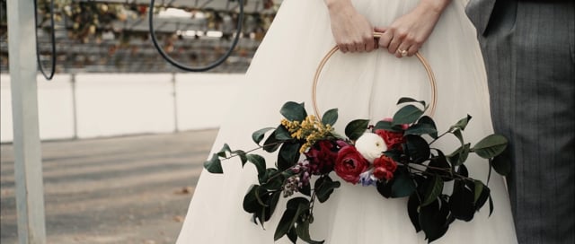 Inspiration _ Mid-Century Modern wedding right in the middle of a strawberry field