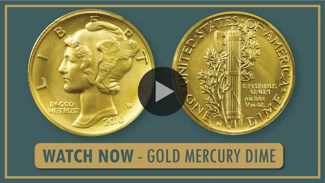 Gold Mercury Dime