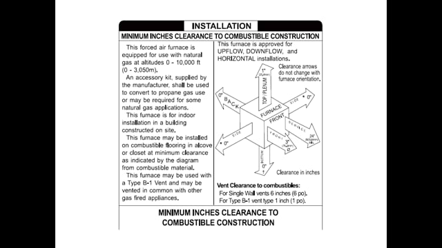 Furnace Installation - Orientation & Clearances (8 of 38)