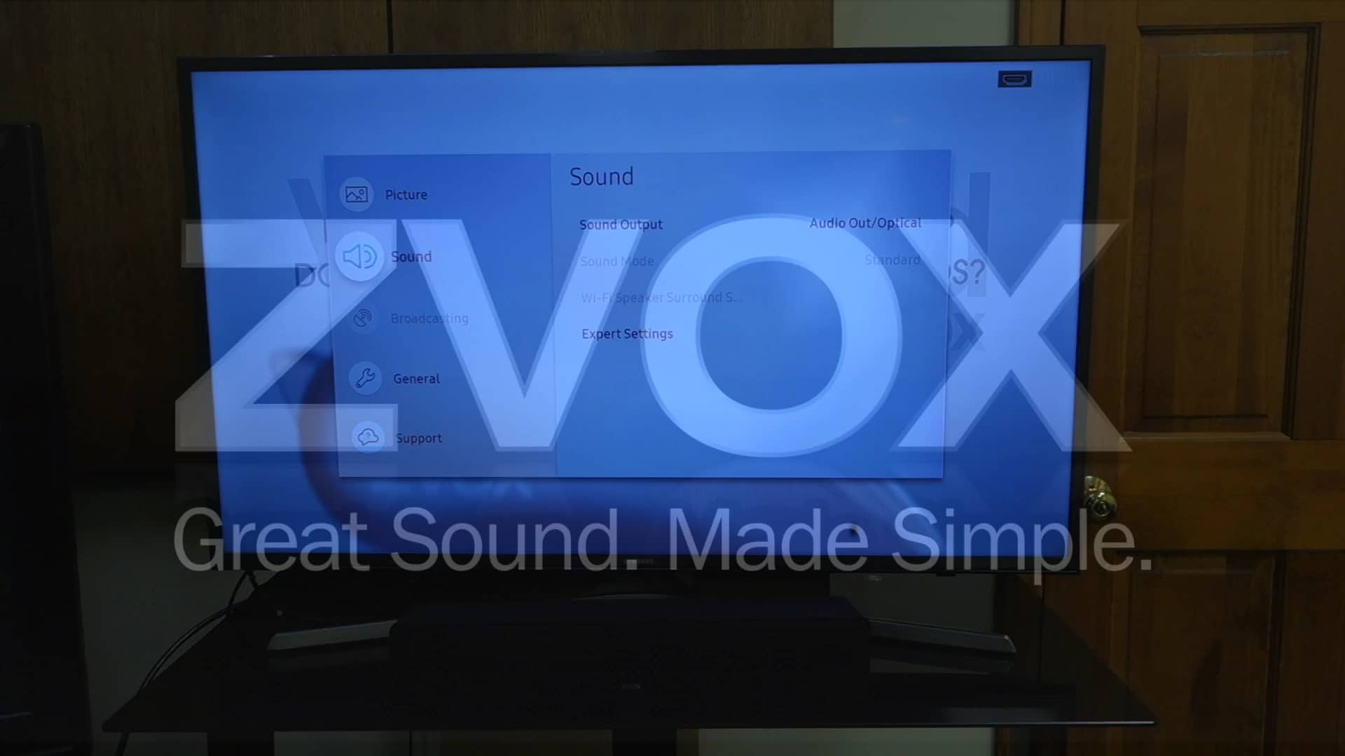 ZVOX Connection To A Samsung Smart TV on Vimeo