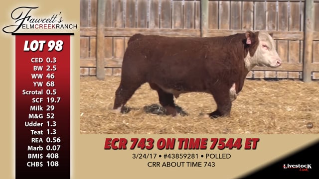Lot #98 - ECR 743 ON TIME 7544 ET