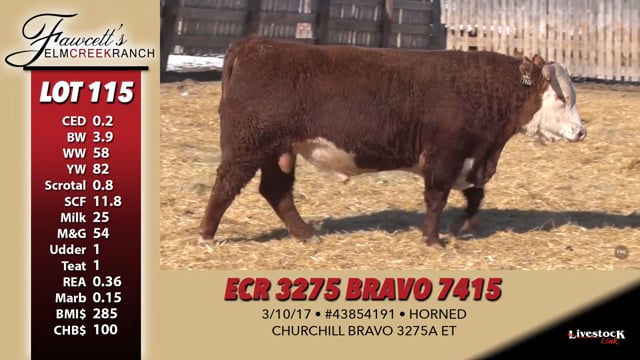 Lot #115 - ECR 3275 BRAVO 7415