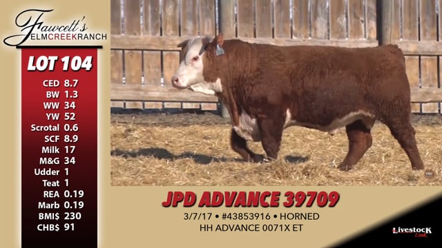 Lot #104 - JPD ADVANCE 39709