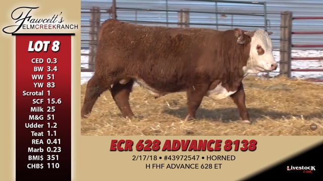 Lot #8 - ECR 628 ADVANCE 8138