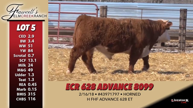 Lot #5 - ECR 628 ADVANCE 8099