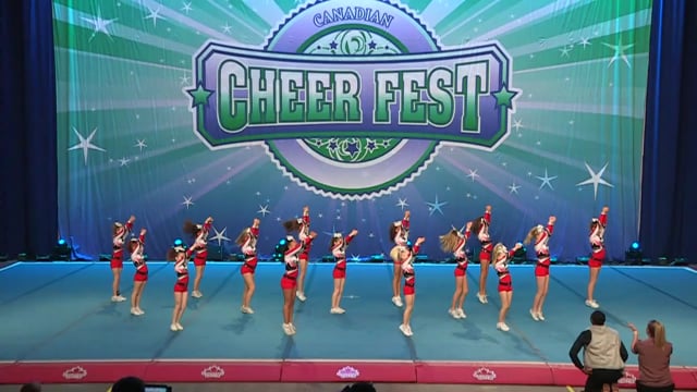 Langley Cheer and Athletics Red Shimmer - Youth Small 1