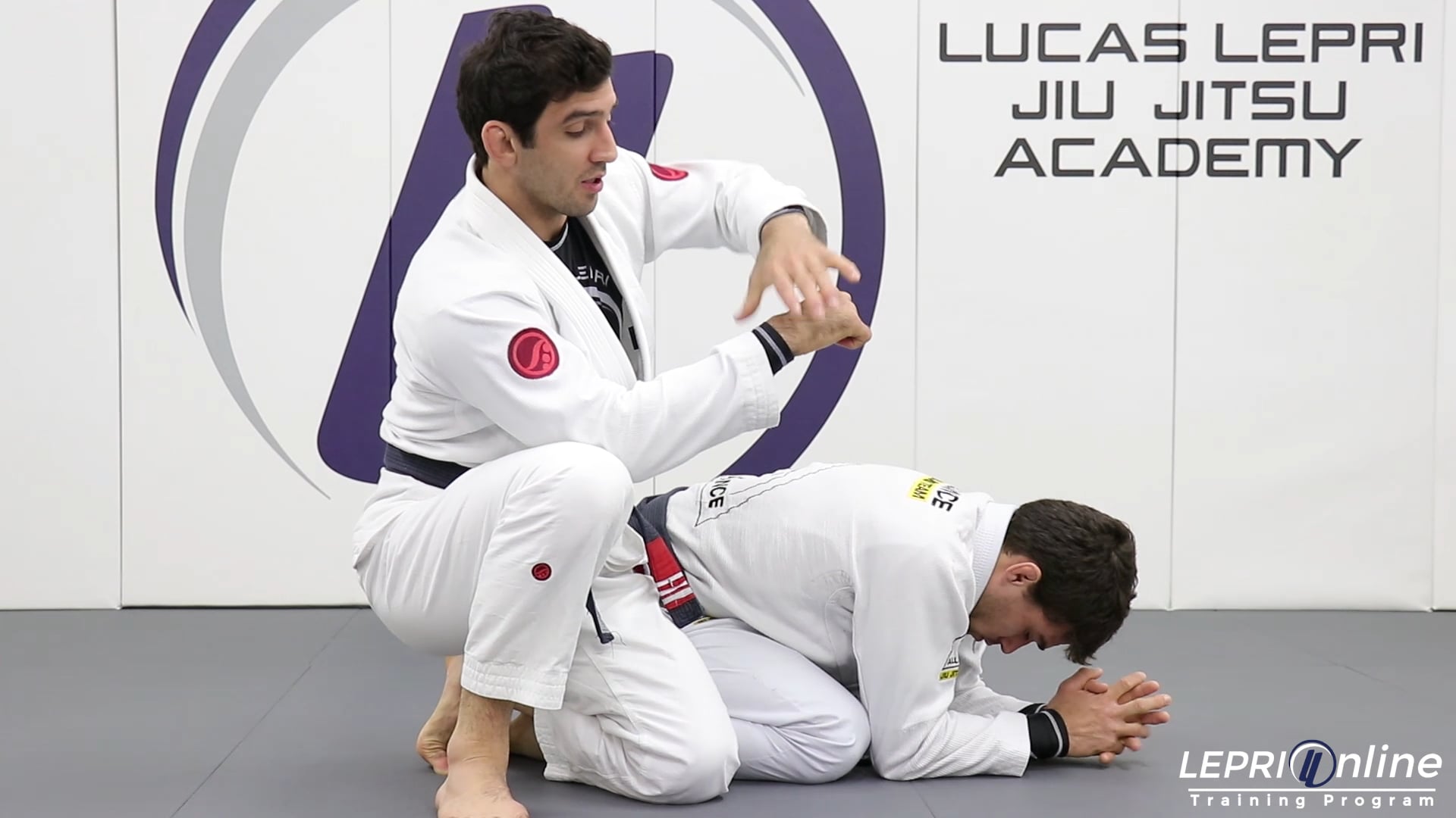 Lepri BJJ Online Training Seat Belt Grip to Back Take when Opponent is in
