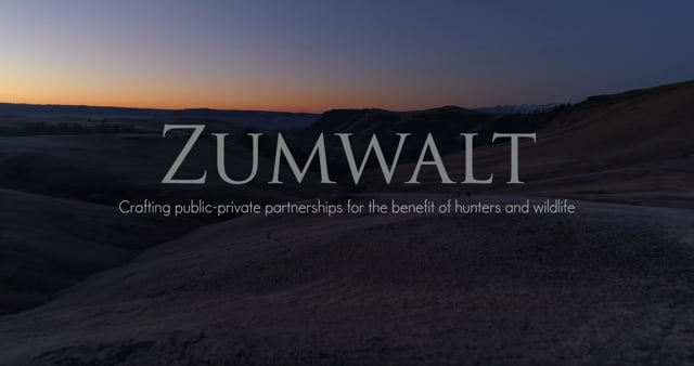 Zumwalt: Crafting public-private partnerships for the benefit of hunters and wildlife