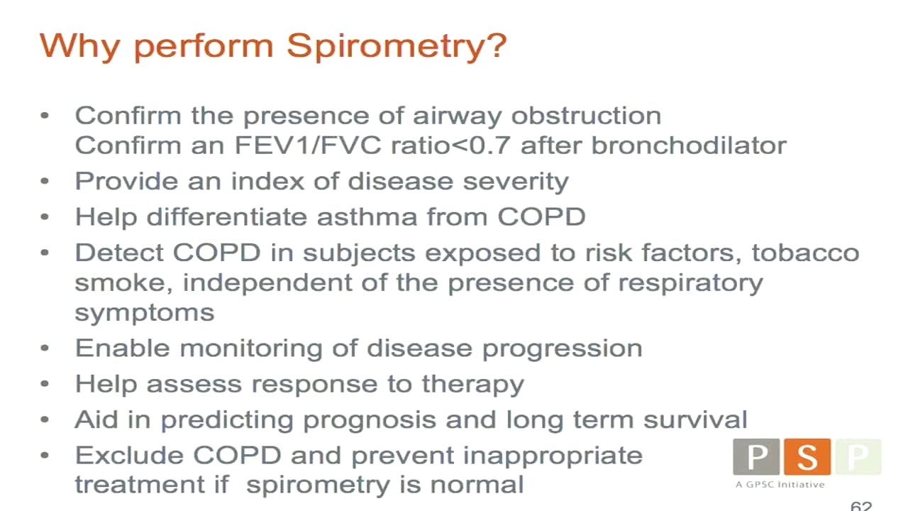 PSP COPD Module Case Finding Spirometry on Vimeo