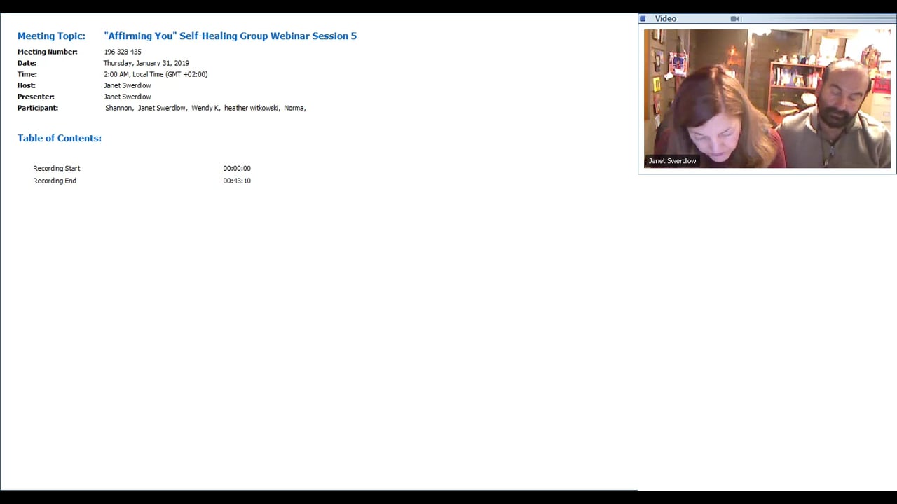 Affirming You Self-Healing Group Webinar Session 5- class 4