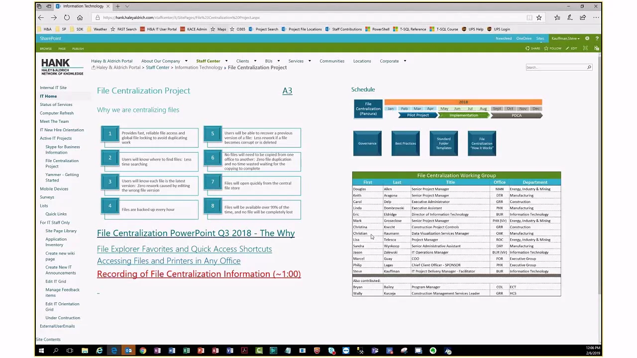File Centralization Refresher on Vimeo