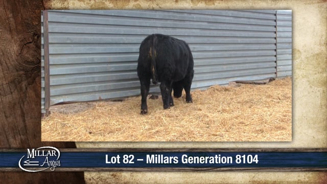 Lot #82 - MILLARS GENERATION 8104