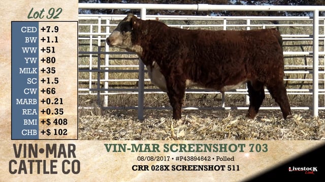 Lot #92 - VIN-MAR SCREENSHOT 703