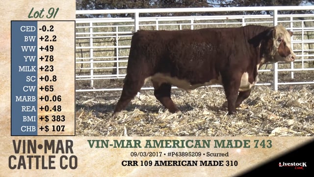 Lot #91 - VIN-MAR AMERICAN MADE 743