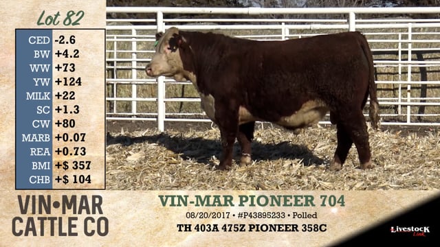 Lot #82 - VIN-MAR PIONEER 704