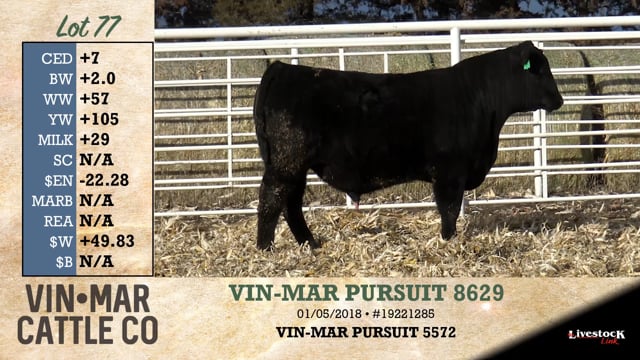 Lot #77 - VIN-MAR PURSUIT 8629