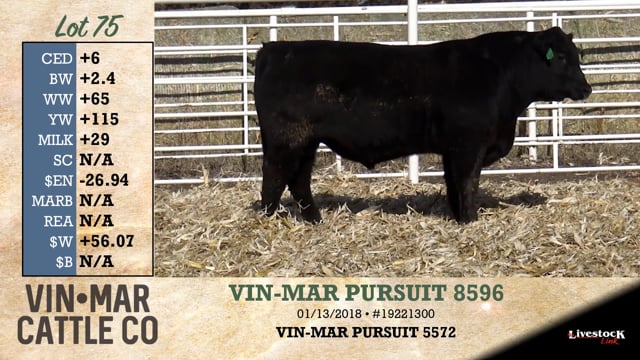 Lot #75 - VIN-MAR PURSUIT 8596