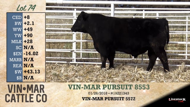 Lot #74 - VIN-MAR PURSUIT 8553