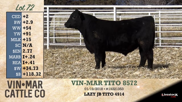 Lot #72 - VIN-MAR TITO 8572