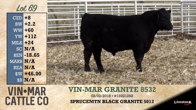 Lot #69 - VIN-MAR GRANITE 8532