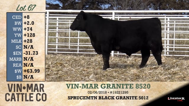 Lot #67 - VIN-MAR GRANITE 8520