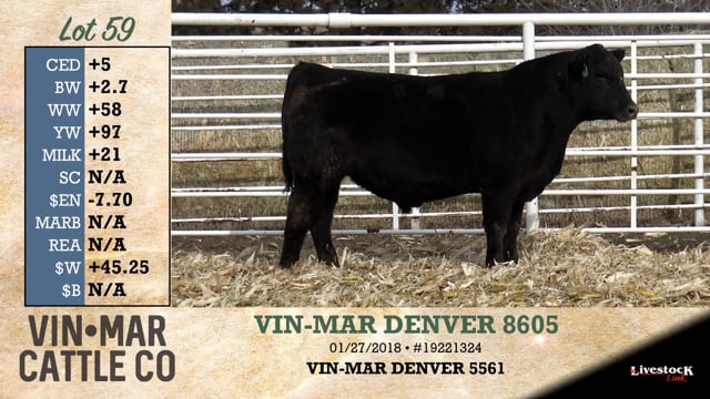 Lot #59 - VIN-MAR DENVER 8605