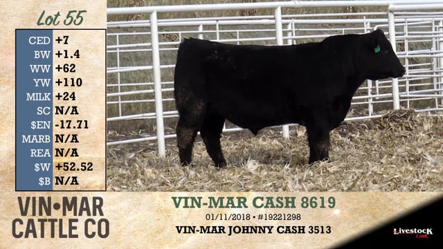Lot #55 - VIN-MAR CASH 8619