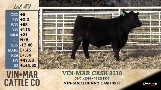 Lot #49 - VIN-MAR CASH 8518